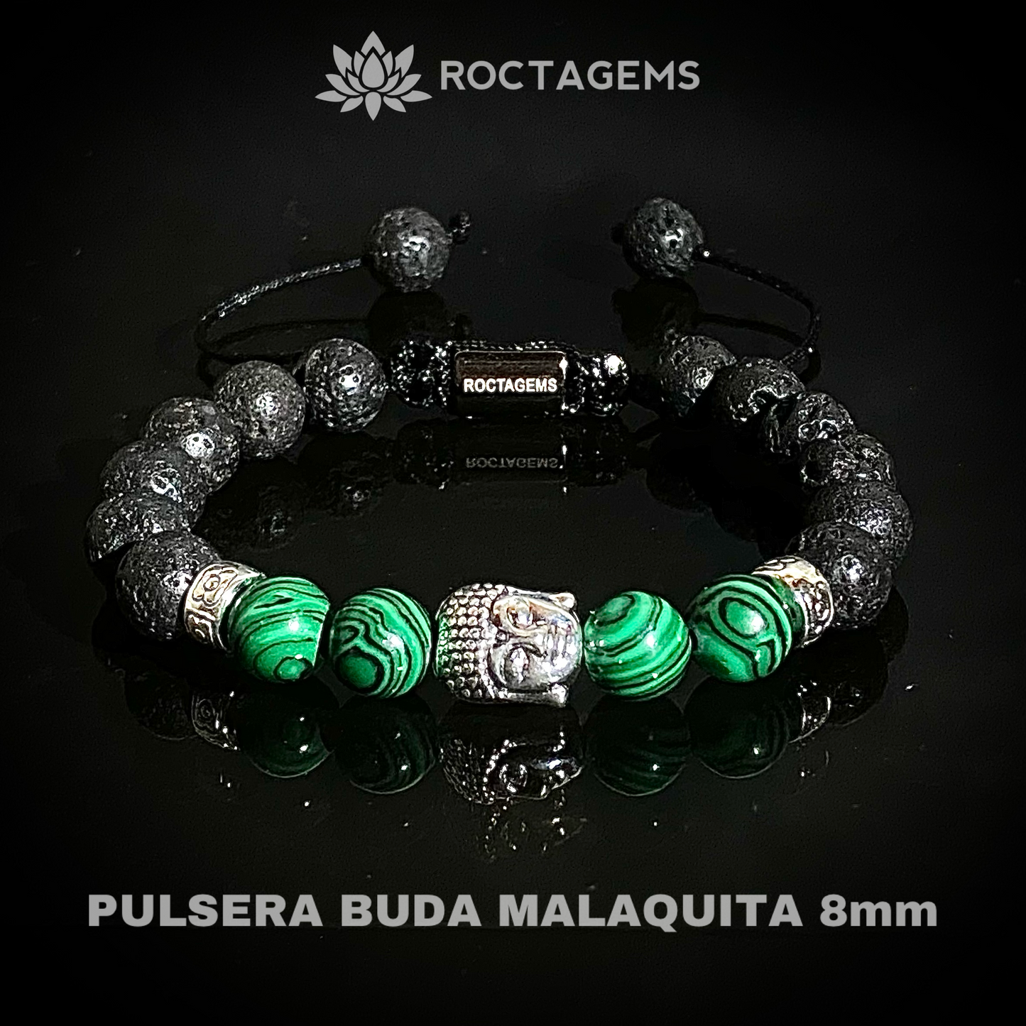 Pulsera Buda Malaquita