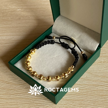 Pulsera balín italiano 6mm y diamantado 4mm