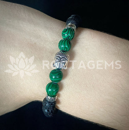 Pulsera Buda Malaquita